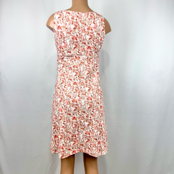 Eddie Bauer Womens Sz S Athletic Outdoor Sleeveless Stretch Mini Dress Coral Tan - Picture 6 of 13